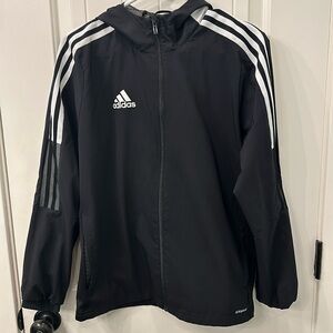 Boys Adidas zip up jacket sz L
